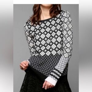 Si Lae sweater leather detailing S